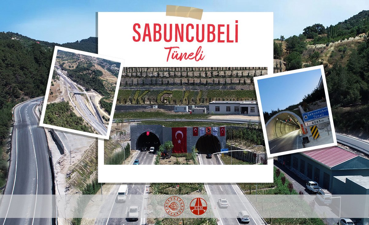 İzmir’den Manisa’ya 15 Dakika… 
Sabuncubeli Tüneli, İzmir ile Manisa arasındaki ulaşımı hem hızlandırdı hem de güvenli hale getirdi.

✅ Yüksek eğim ve keskin virajlar ortadan kaltı
✅ Yolculuk süresi 15 dakikaya indi
✅ Kış şartlarında ulaşım daha konforlu hale geldi

2018’den