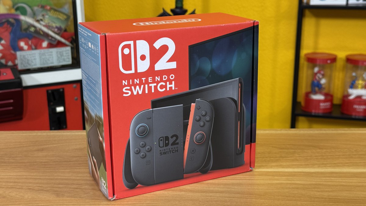 EpicRayBacon's tweet photo. Ya tengo aquí vuestra Nintendo Switch 2 🥳 ¡Mañana la sorteo en directo! https://t.co/djFyFaSn0N