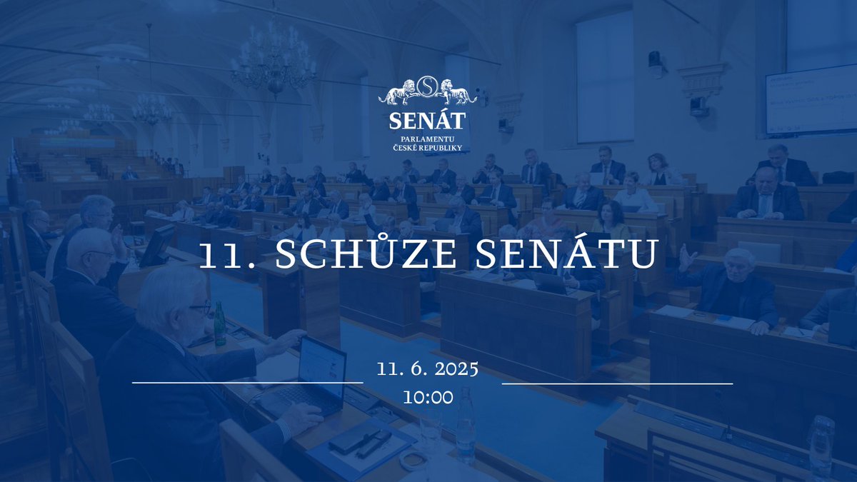 Právě začíná pokračování 11. schůze Senátu v 15. funkčním období.  

🔴 Sledujte online přenos na → senat.cz/prenos
