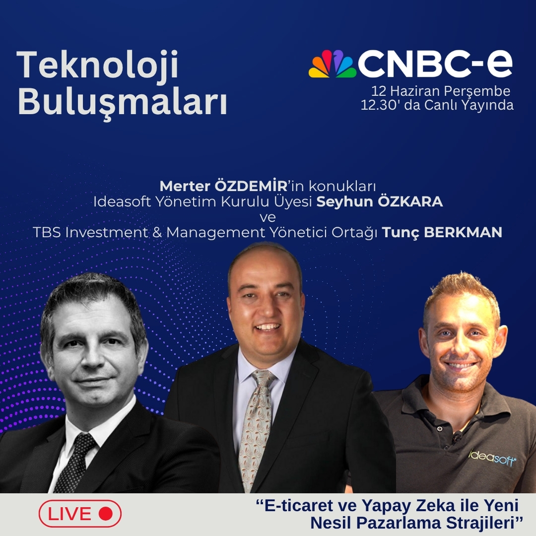 Merter Özdemir (@merterozdemir) on Twitter photo Türkiye Teknoloji Buluşmaları'nın TV Formatı olan Merter ÖZDEMİR ile TEKNOLOJİ BULUŞMALARI Başlıyor.
Her Perşembe saat 12:30 da canlı yayında CNBC-e de
<a href="/cnbceofficial/">CNBC-e</a> <a href="/BerkmanTunc/">Tunç Berkman</a> <a href="/seyhunozkara/">Seyhun Özkara</a>
#teknolojibulusmalari hashtagi ile yayına katılın.
cnbce.com/canli-yayin Türkiye Teknoloji Buluşmaları'nın TV Formatı olan Merter ÖZDEMİR ile TEKNOLOJİ BULUŞMALARI Başlıyor.
Her Perşembe saat 12:30 da canlı yayında CNBC-e de
<a href="/cnbceofficial/">CNBC-e</a> <a href="/BerkmanTunc/">Tunç Berkman</a> <a href="/seyhunozkara/">Seyhun Özkara</a>
#teknolojibulusmalari hashtagi ile yayına katılın.
cnbce.com/canli-yayin