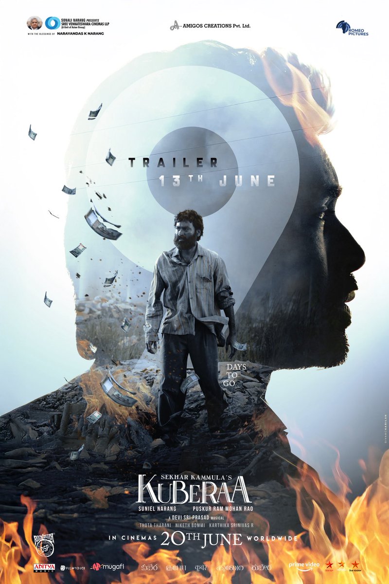 9 days to go worldwide in cinemas 
june 13 th trailer #kuberaa <a href="/dhanushkraja/">Dhanush</a>