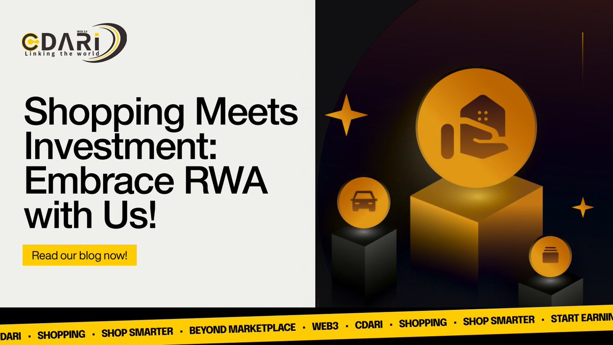 🌍💎 Web3 Shopping + RWA: Transforming consumption into investment!

CDARI envisions a transformation in shopping where Web3 and RWA come together. We're seeing a future where real asset value and on-chain credit transform one-time shopping into sustainable investments.

Explore: