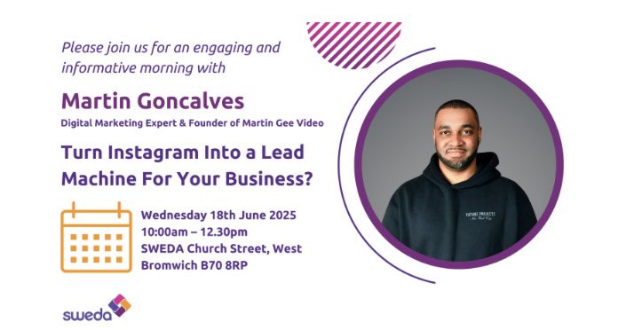 SWEDA (@swedaservices) on Twitter photo 📱 Want to use Instagram to get more clients or bookings for your business?
🚀 Based in Sandwell?
🚀 A new or established business?
🚀 Tired of posting but getting nothing back?
To register either :
☎️0121 525 2558 or
📧sweda@sweda.org.uk
#SwedaServices 📱 Want to use Instagram to get more clients or bookings for your business?
🚀 Based in Sandwell?
🚀 A new or established business?
🚀 Tired of posting but getting nothing back?
To register either :
☎️0121 525 2558 or
📧sweda@sweda.org.uk
#SwedaServices