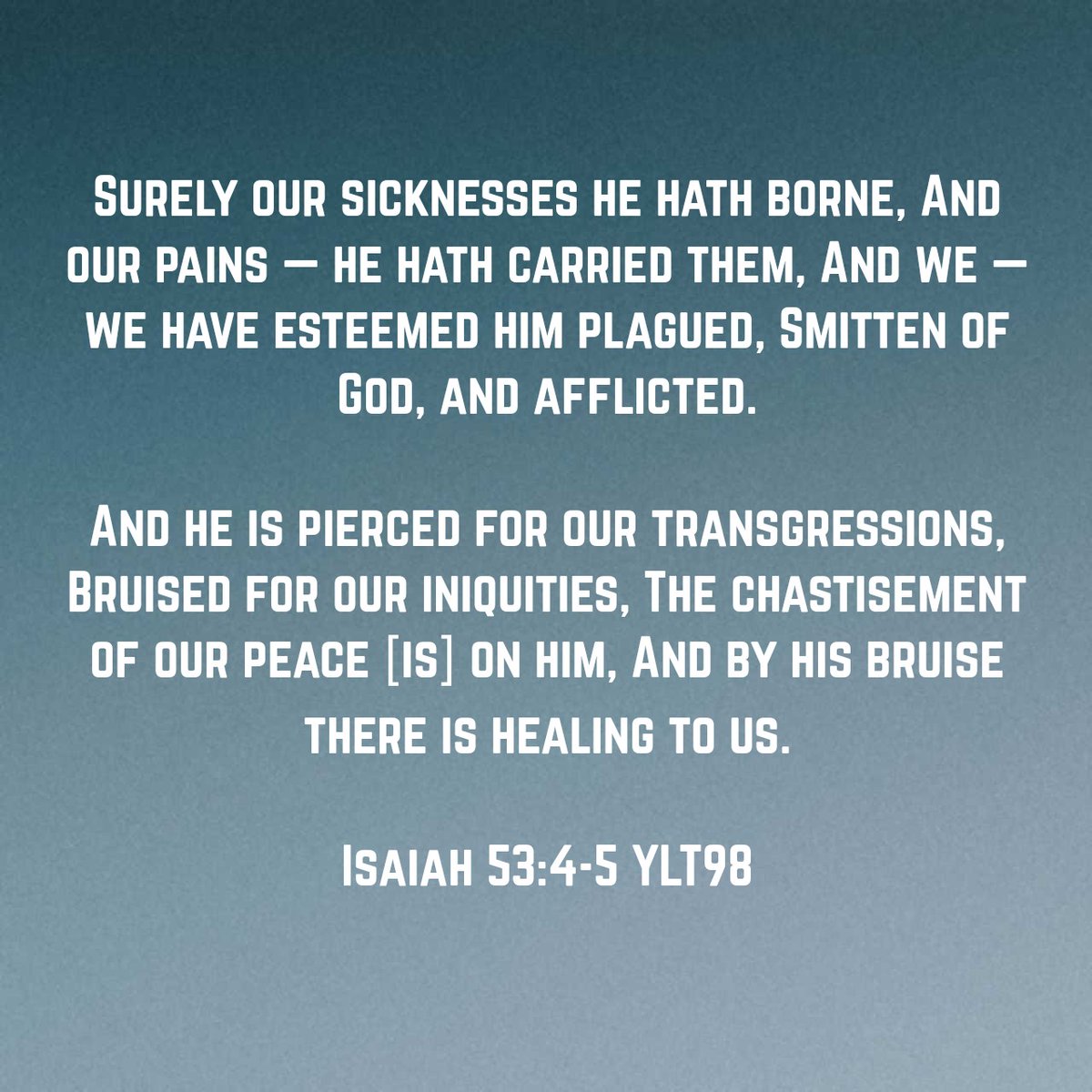 The prophets said that Jesus would bear our sickness and pain, and Matthew 8 quotes this verse, declaring that Jesus fulfilled this. That wasn't only true while Jesus was physically on Earth, it's true today.

Believe that Jesus bore what you are facing and be healed. I have.