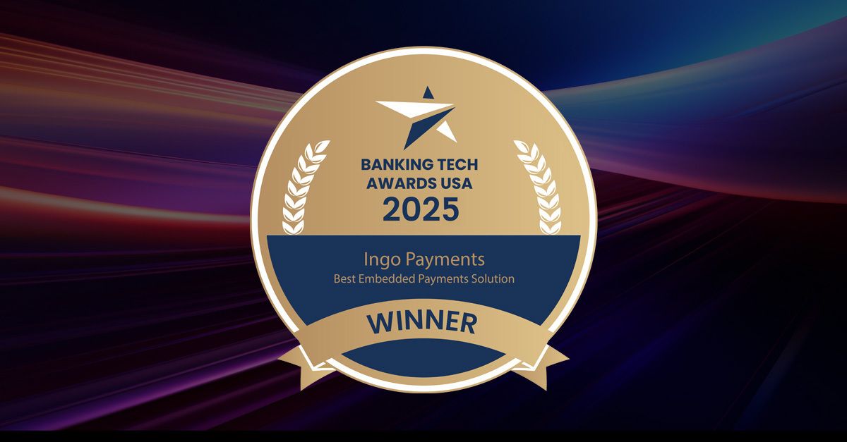IngoPayments's tweet photo. 🏆 Big win. Bigger momentum.

Ingo just took home “Best Embedded Payments Solution” at the 2025 BankingTech Awards USA - and we’re proud to see our full-stack approach recognized at a time when embedded banking is hitting an inflection point.

Most providers still rely on third parties to stitch together compliance, risk, payments, and front-end experiences. We built the Ingo Modern Money Stack to eliminate that fragmentation - owning the ledger, risk engine, orchestration layer, and user experiences so our partners can move faster with fewer compromises.

🟢 Real-time money movement
🟢 Bank-grade cloud ledger
🟢 Multi-rail payouts
🟢 AI-driven fraud scoring
🟢 No-code to API integrations

This award validates what our clients already know: when you control the stack, you can deliver speed and safety. Without compromise.

We’re not slowing down. Embedded banking is evolving, and the Ingo team is building what comes next.

See what makes our platform different in a new blog from our CEO Drew Edwards: 

https://t.co/oxQ3FQLLZW