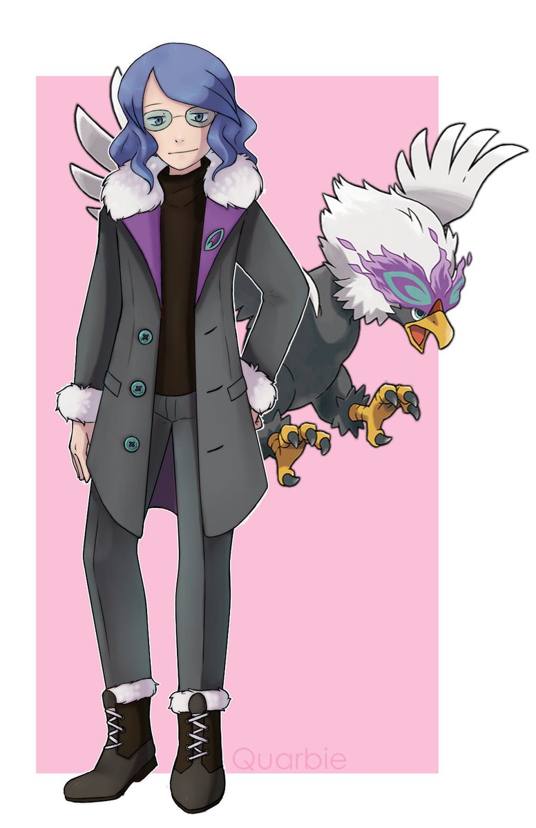 Quarbieyume's tweet photo. Lucian &amp; Braviary (Hisui)

#PokemonMasters https://t.co/Dg1jIRjJqR