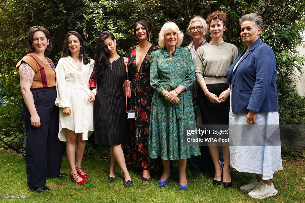 agedorgallery's tweet photo. ✨ Queen Camilla Celebrates Literary Excellence! 📚

Her Majesty Queen Camilla graced Bedford Square today, meeting the brilliant authors shortlisted for the "Women in Literature & Journalism" Awards, just ahead of tomorrow’s prestigious ceremony.  

This special visit marked the 30th anniversary of the celebrated prize, honoring the extraordinary contributions of women in writing and media. A true champion of literature, Her Majesty’s presence highlighted the enduring power of storytelling and female voices in shaping culture.  

👑 A regal nod to talent, legacy, and the written word! #QueenCamilla #WomenInLiterature #LiteraryAwards #RoyalVisit #WomenInJournalism #Books #RoyalDuty #LiteratureLovers #30YearsStrong #EmpoweringWomen #RoyalEngagement  #RoyalFamily #RealQueen #AgedorArt