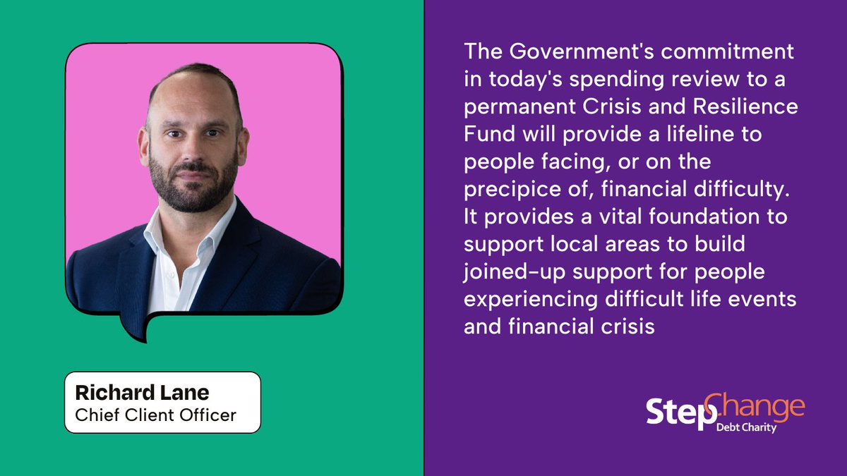 The new £1bn Crisis and Resilience Fund, announced today by the Government, is a lifeline for people in financial difficulty.

 After years of calling for permanent support, today’s announcement brings long-term stability for those facing hardship.