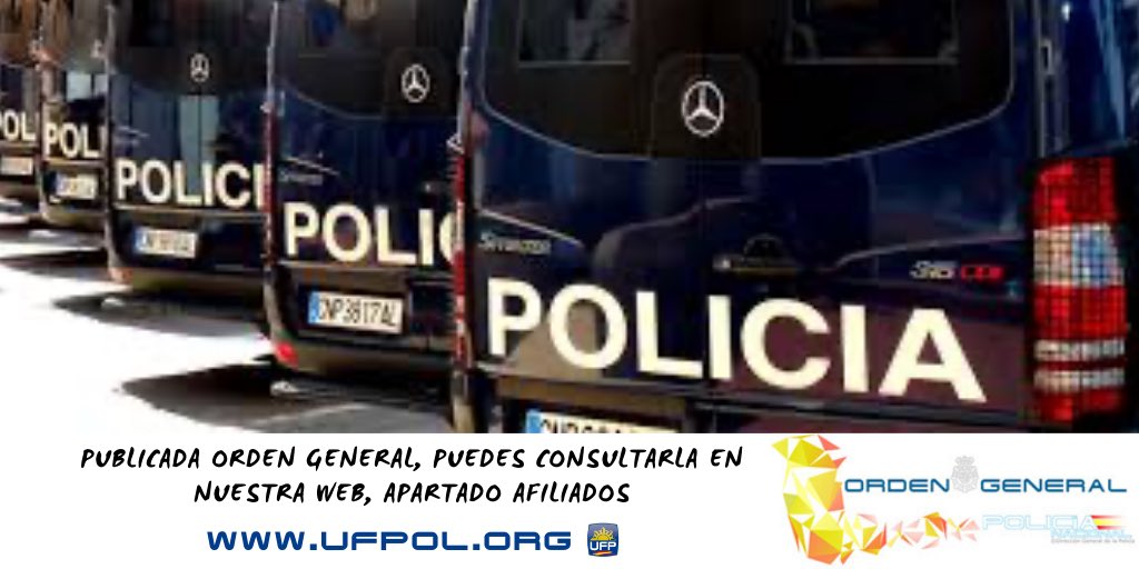 UFP_Sevilla's tweet photo. 📢Ya tienes disponible en la zona de afiliad@s de la web de @ufpol , la Orden General Extraordinaria, n.º 2787 del 11 de junio de 2025.
Si formas parte de la #UFP, estarás siempre informado el primero de toda la #InfoPN de tu interés.
Afíliate👉 https://t.co/kjK4lfoibh https://t.co/A3gfUqM4bx