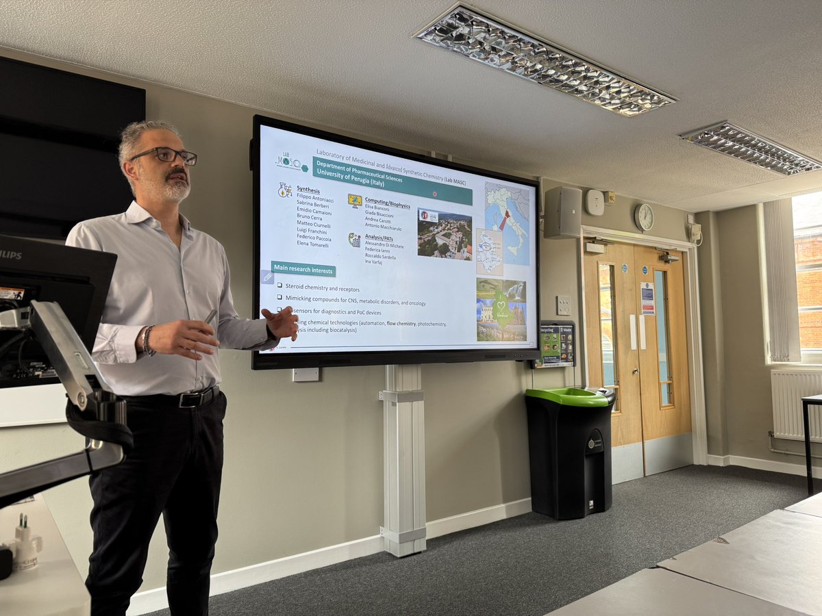 Kevin Lam (@klchemistry) on Twitter photo Inspiring talk today at <a href="/UniofGreenwich/">Uni of Greenwich</a> by <a href="/labmasc/">Gioiello Lab</a> 💥
From steroid chemistry to flow-enabled drug discovery — brilliant science and energy. We’re definitely going with the flow now! 🧪⚡
#FlowChemistry #MedicinalChemistry #DrugDiscovery #GreenwichScience Inspiring talk today at <a href="/UniofGreenwich/">Uni of Greenwich</a> by <a href="/labmasc/">Gioiello Lab</a> 💥
From steroid chemistry to flow-enabled drug discovery — brilliant science and energy. We’re definitely going with the flow now! 🧪⚡
#FlowChemistry #MedicinalChemistry #DrugDiscovery #GreenwichScience