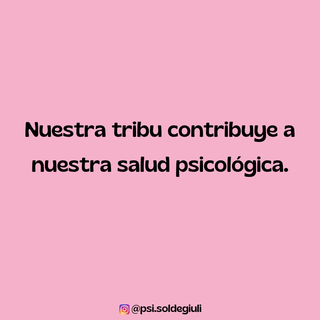 No me voy a cansar de decir esto. La gente que nos rodea también beneficia o no a nuestra salud psicológica. Evalúen su tribu!