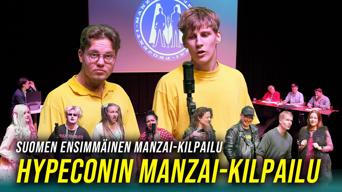 Julkaisin uuden videon! Käykää katsomassa!

Suomen ensimmäinen manzai-kilpailu (Koko esitys) youtu.be/Y8ZeS44SPcw?si…