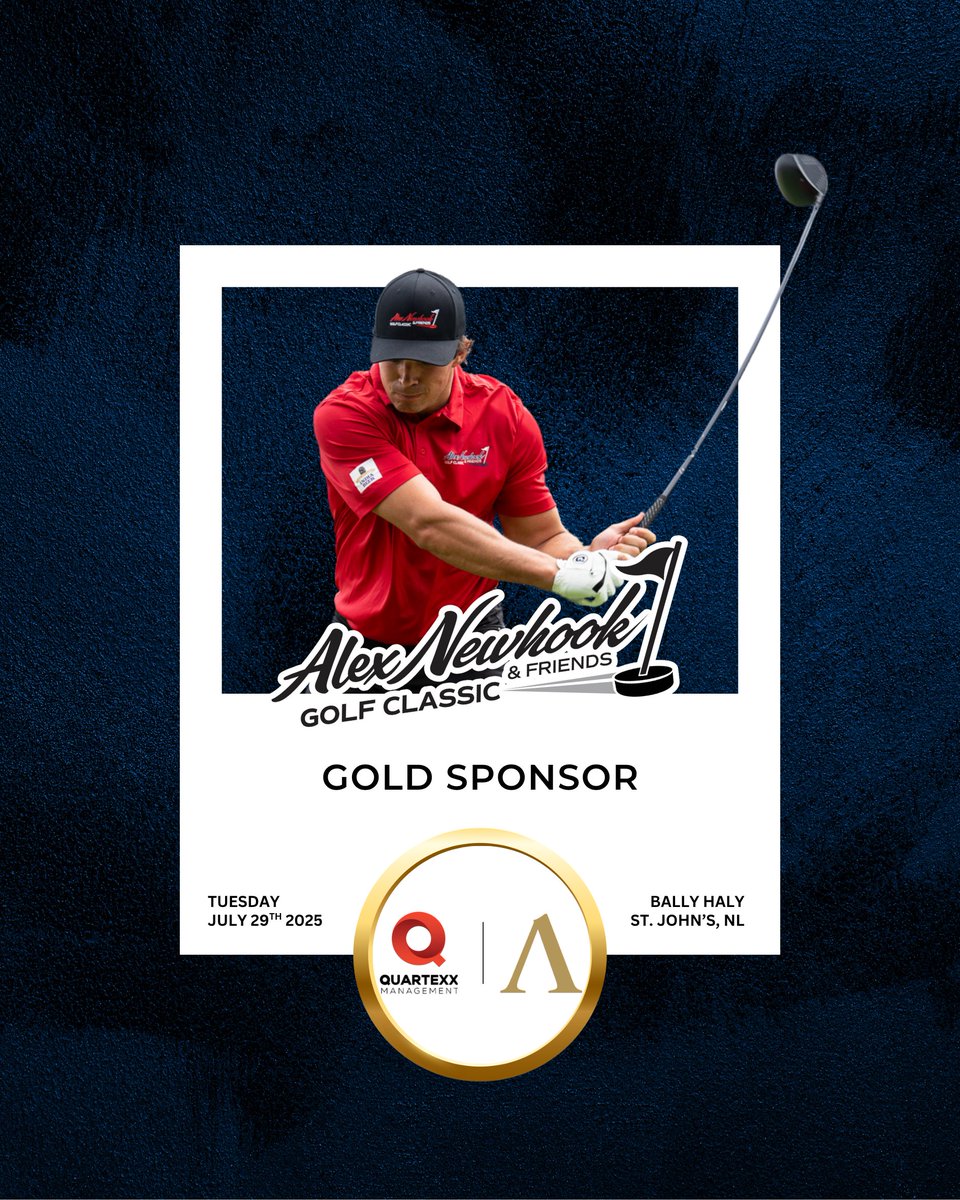 Alex Newhook Golf Classic (@angolfclassic) on Twitter photo We’re proud to welcome Quartexx Management back as our Gold Sponsor for the second year in a row at the Alex Newhook & Friends Golf Classic! Their continued support helps us make this event bigger and better. ⛳️💛 <a href="/QuartexxHockey/">Quartexx Hockey</a> <a href="/AlexNewhook_/">Alex Newhook</a> We’re proud to welcome Quartexx Management back as our Gold Sponsor for the second year in a row at the Alex Newhook & Friends Golf Classic! Their continued support helps us make this event bigger and better. ⛳️💛 <a href="/QuartexxHockey/">Quartexx Hockey</a> <a href="/AlexNewhook_/">Alex Newhook</a>