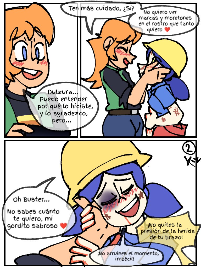 Ezeroblack32's tweet photo. Un remake de los primeros comics que hice de este ship que en encanta ❤️
(Comisión de @Gevura_Ardi)
#brawlstars #brawlstarsfanart #Jacky #Buster #JackyxBuster #Busky #fanart #BrawlStars https://t.co/oGq7ROvBjV