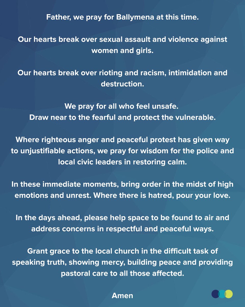 A prayer for Ballymena 🙏