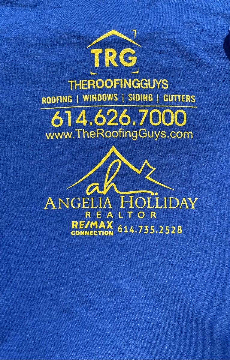 gahannafootball's tweet photo. Special Thanks to our Camp T-Shirts sponsors for your continued support of Gahanna Lincoln Football @_TheRoofingGuys @HollidayAngelia #WeAreLions #BleedThisBlue https://t.co/L3InYSRy50