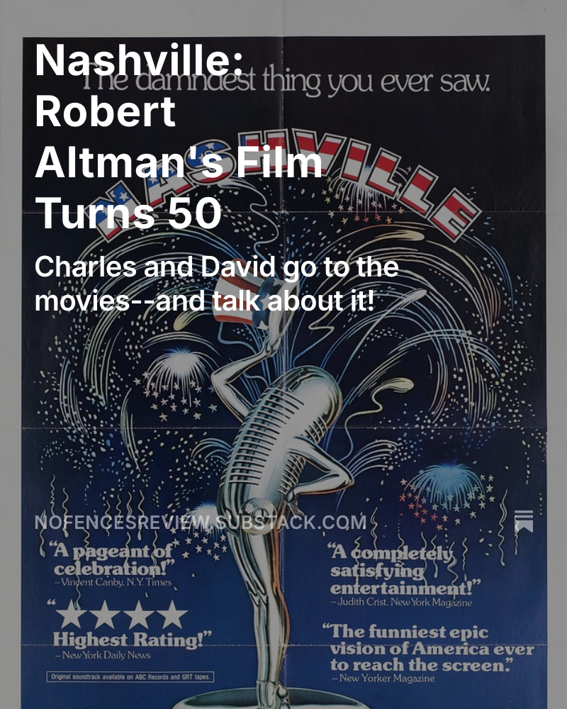 Charles L. Hughes (@charleslhughes2) on Twitter photo New at No Fences Review: Robert Altman's NASHVILLE came out 50 years ago today. <a href="/dlcantwell/">The Running Kind: Listening to Merle Haggard</a> & I saw it on the big screen recently and had a conversation about it, from its music to its resonance in our current moment and beyond. Please share and subscribe! tinyurl.com/yk5r89m5 New at No Fences Review: Robert Altman's NASHVILLE came out 50 years ago today. <a href="/dlcantwell/">The Running Kind: Listening to Merle Haggard</a> & I saw it on the big screen recently and had a conversation about it, from its music to its resonance in our current moment and beyond. Please share and subscribe! tinyurl.com/yk5r89m5