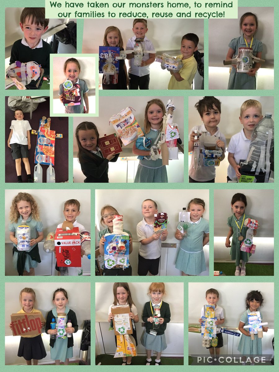Overchurch6's tweet photo. We worked so hard in our #overchurchRE lesson today! We made our monsters independently even though it was sometimes difficult! https://t.co/WxTl7qJT8b