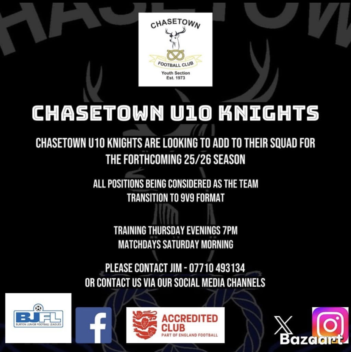 jimtipper's tweet photo. Looking for a couple of players to join our U11 team next season as we go to 9v9
A great bunch of lads that we need to add to Join the newly crowned Staffordshire FA Club of the Year please get in touch. Training in Lichfield - Thursdays, matches Saturday mornings - Burton (BJFL) https://t.co/YkDgvxYZGj