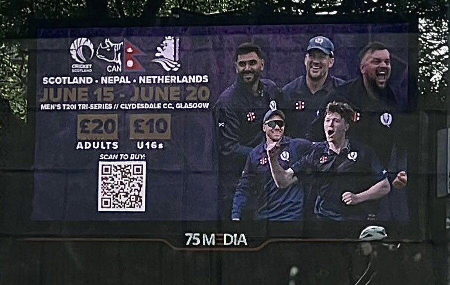 Things shaping up well at the ‘dale <a href="/Allgrassturf/">AllGrass Turfcare</a> verti-draining as the tv scaffold goes up for the forth coming <a href="/CricketScotland/">Cricket Scotland</a> t20s v <a href="/NepalCricket/">Cricket Nepal</a> and <a href="/KNCBcricket/">Cricket🏏Netherlands</a> 
🤞🏽🌞😎🏴󠁧󠁢󠁳󠁣󠁴󠁿🏏