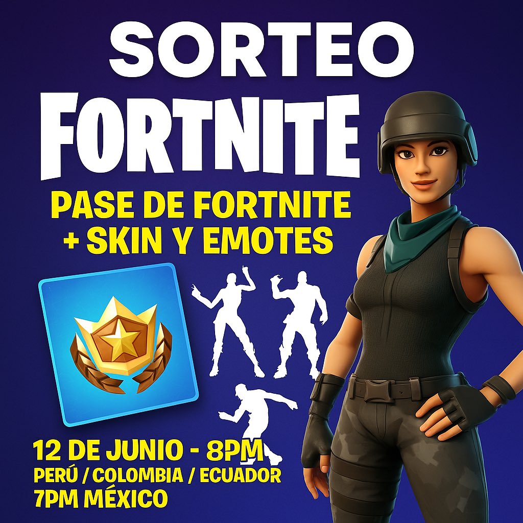 Se viene sorteo en #kick #KickStreaming #Fortnite #FortniteGalacticBattle #Peru 
 Primer paso 
Followme / seguirme en kick :pg10gamer 
 
Segundo paso 
Estar en la transmisión!!! 
No se lo pierdan waaaaaa!!!