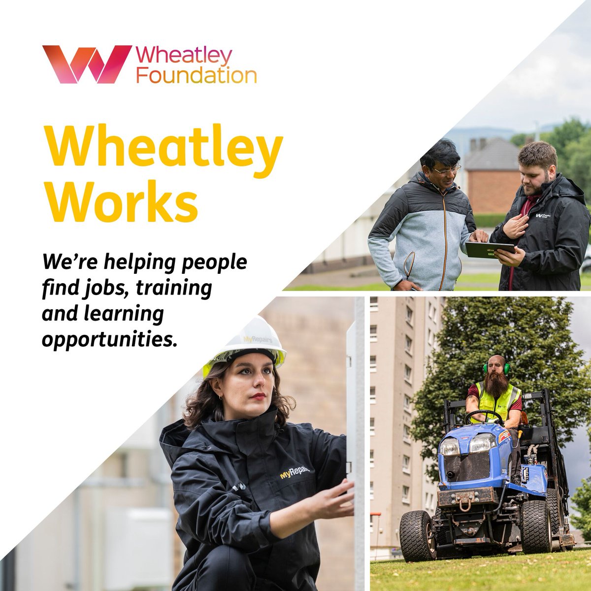 Wheatley Works offers Wheatley customers advice, guidance and help to move into suitable and sustainable training and work opportunities suited to what they want!    

Find out more ow.ly/ftSJ50RQJuW