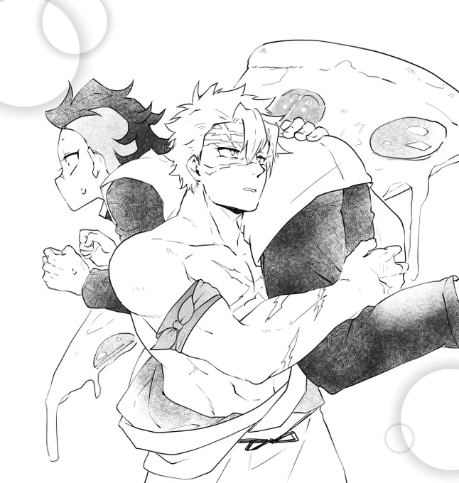 🌫️「🍃さん何担いでるんですか」
🍃「…小麦粉ォ」
小麦粉(🍉)「???」 