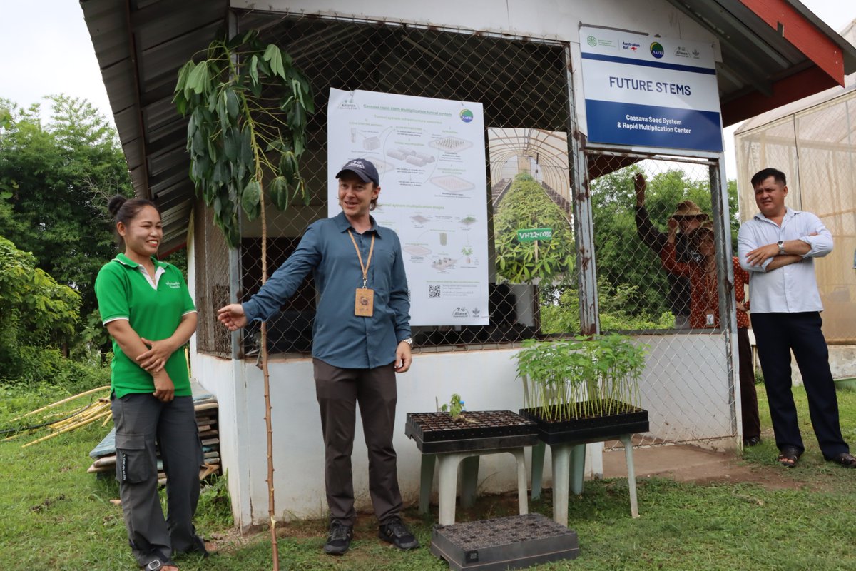 ‍🌾👩‍🔬We held a field trip to Lao PDR's National Agriculture and Forestry Research Institute as part of Science Week in Vientiane. 💡
🔬 Cassava disease diagnostics
🌱 Seed systems and rapid multiplication tunnels
🦠 Crop screening
🌾 Climate-smart conservation
🤝 Gene banks
