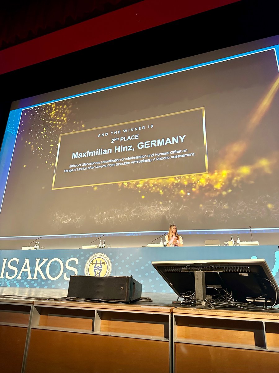 MillettMD's tweet photo. Congratulations to Max Hinz and our research team on this prestigious award at the ISAKOS meeting in Munich, Germany. It was an honor to mentor and support him while he served as a research fellow with us through the AGA International Visiting Scholars program! https://t.co/OB8aL9x20D