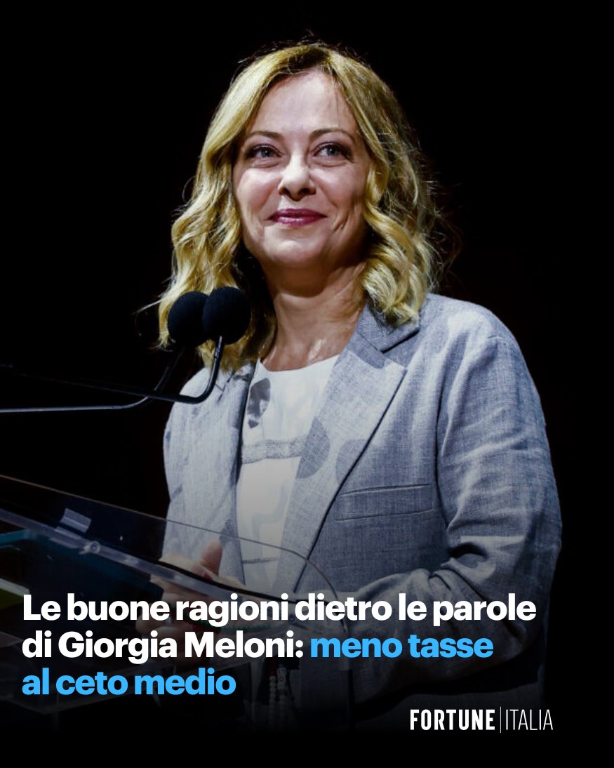 Giorgia Meloni torna a parlare a chi non ha mai aspirato a redditi di cittadinanza e si rimbocca le maniche per l’incredibile privilegio di guadagnarsi un salario.

Scopri l’editoriale del direttore <a href="/AnnalisaChirico/">Annalisa Chirico</a> 👇

fortuneita.com/2025/06/11/le-…