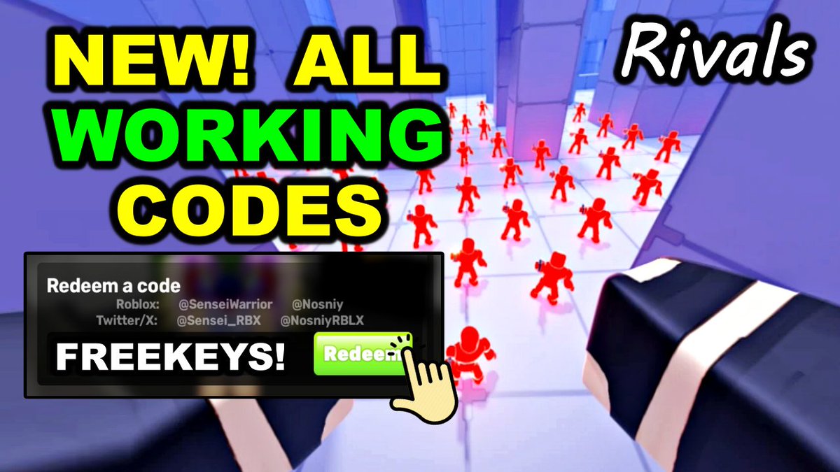 gaden_ram's tweet image. *NEW* ALL WORKING CODES FOR RIVALS JUNE 2025 - ROBLOX RIVALS CODE
#rivals #rivalscodes #rivalsupdate #rivalsnewcodes 
👇👇click below to view👇👇
youtu.be/MGi2ZaElpO0?si… via @YouTube