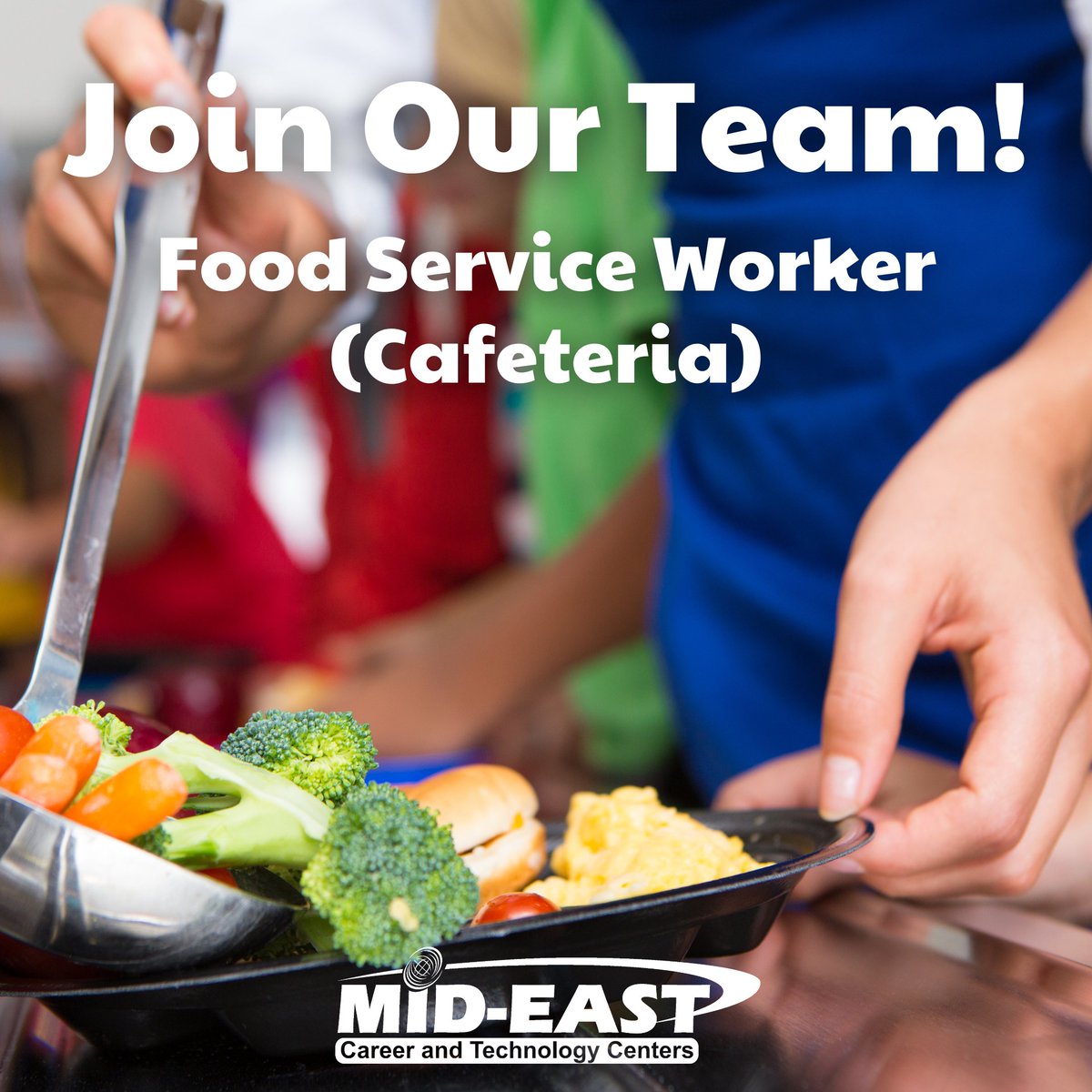 ⭐️Join our team! For full details on the position below, visit mideastctc.org/employment.⭐️

Current opening:
- Food Service Worker - 5.5 hours/day - Zanesville Campus
- Deadline to apply - June 25, 2025  

#JoinMidEastCTC #HiringNow