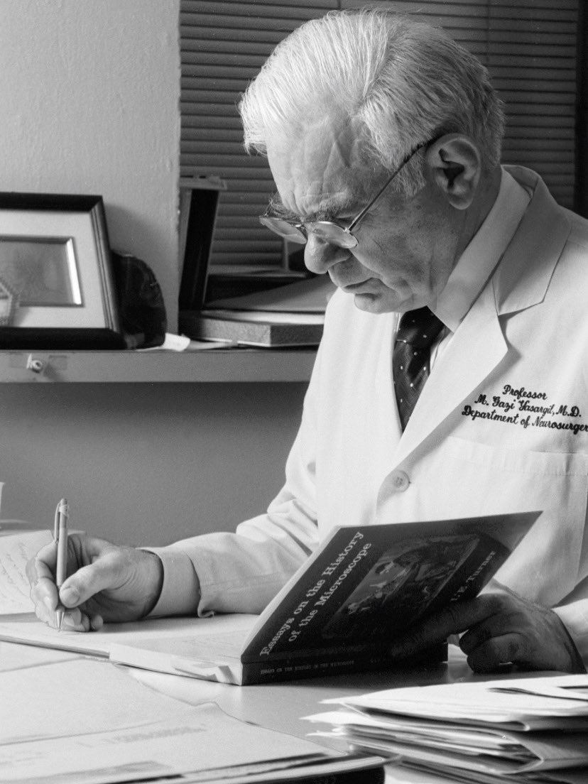 We are deeply saddened by Professor Yasargil’s passing.  His legacy lives on and we are honored to have had the opportunity to work with and learn from him.  Our deepest condolences to Dianne, his family, friends, and all who were touched by his life and work.