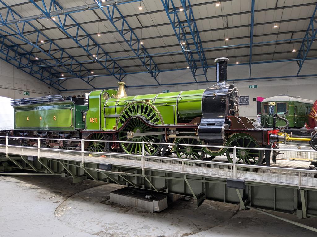 Always a joy to see the Stirling Single take centre stage <a href="/RailwayMuseum/">National Railway Museum</a>