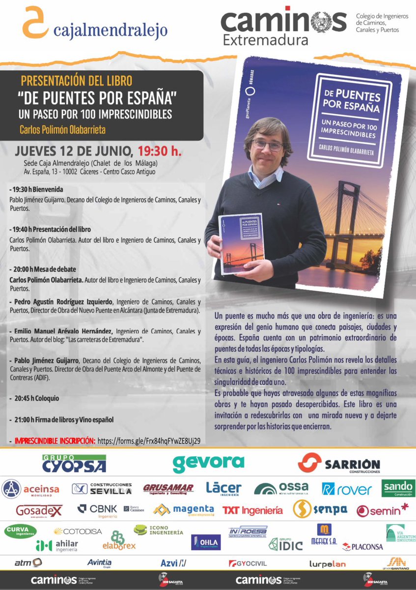 emarevaloh's tweet photo. Nos vemos mañana. Hablaremos de #puentes. ¿Te animas? https://t.co/XCzciemU7Q