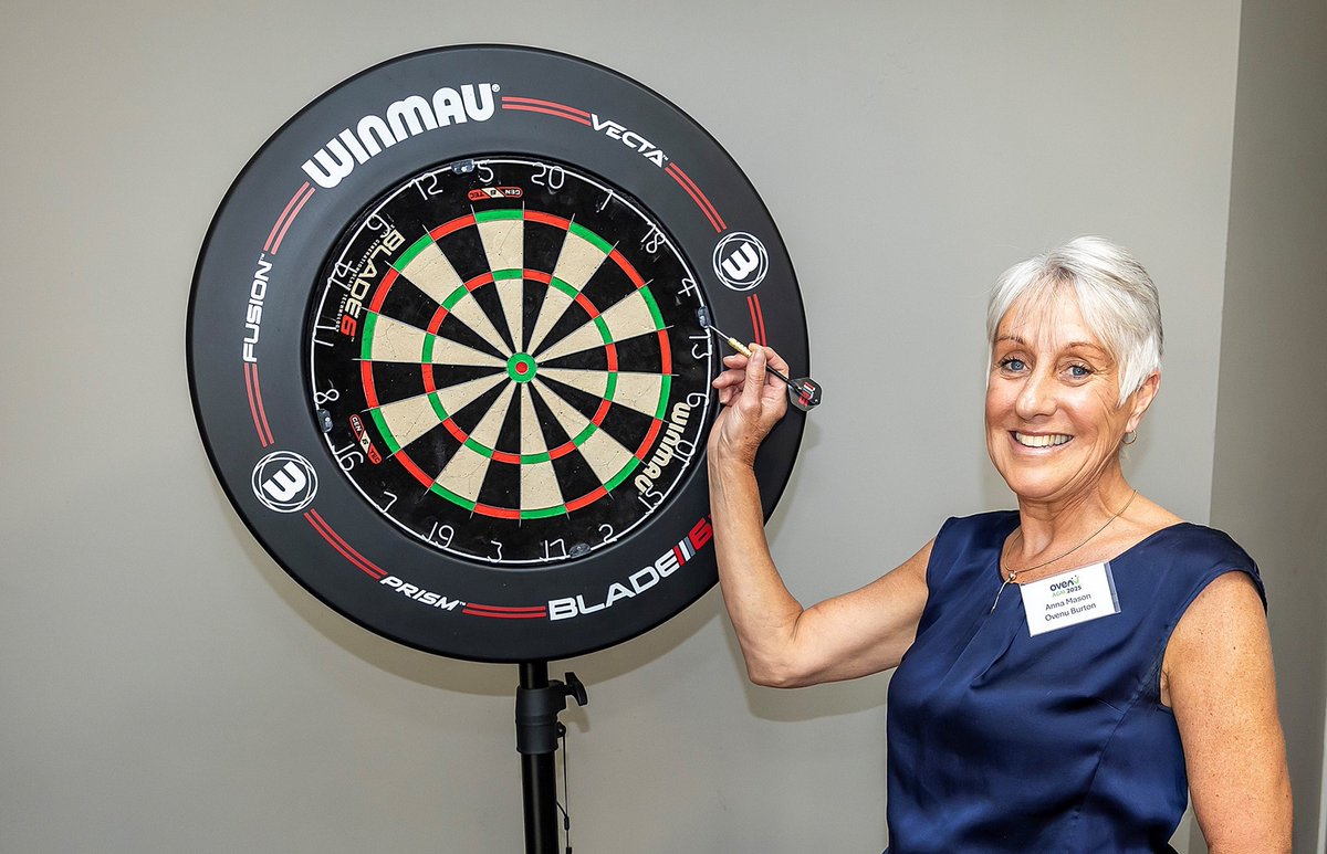 Anna of <a href="/OVENU/">OVENU</a> Burton shines as she hits a bullseye for cancer charity. Full story: bit.ly/3HDHLPC

 #stafforshire #derbyshire #burtonontrent #unttoxeter #franchise #frachiseopportunity #business