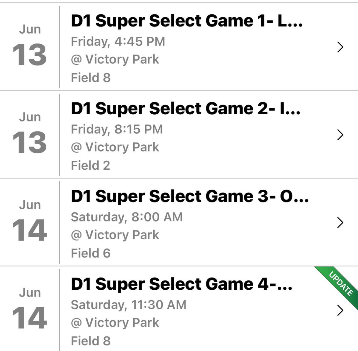 This weekend my team and I are going up to the D1 Super Select in North Ridgeville, Ohio! Can’t wait to play with my team! <a href="/LDukesAntuono/">Lady Dukes Antuono 09</a> 
<a href="/Coach2K_OSU/">Kirin Kumar</a> <a href="/btholl/">Bonnie Tholl</a> <a href="/CoachAmberPFW/">Amber Bowman</a> <a href="/ZipsSB/">Akron Zips Softball</a> <a href="/Jess_Odonnell88/">Jessica O'Donnell</a> <a href="/PlimptonChelsea/">Chelsea Plimpton</a> <a href="/ValpoSoftball/">Valpo Softball</a> <a href="/CoachJLPrice/">Jackie Price</a> <a href="/Paige_McMenemy/">Paige McMenemy</a> <a href="/RMUSoftball/">RMU Softball</a>