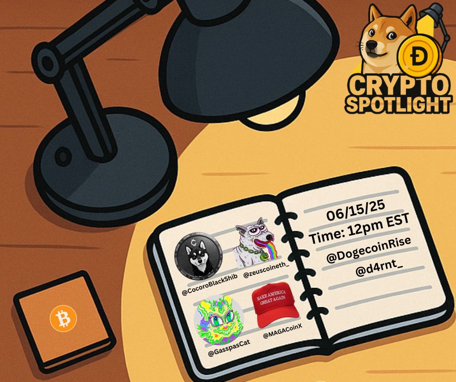 Dogecoin Rise πππ (@dogecoinrise) on Twitter photo π¨ GRAND OPENING π¨
ποΈ Crypto Spotlight kicks off its first Space June 15 @ 12PM EST!
Hosted by <a href="/DogecoinRise/">Dogecoin Rise πππ</a> & Co-Hosted by <a href="/D4RNT_/">D4RNT</a>
β¨ Featuring amazing guests:
$Cocoro <a href="/CocoroBlackShib/">Cocoro</a> | $Zeus #CC8 <a href="/zeuscoineth_/">Zeus Community</a> | $Gass <a href="/GasspasCat/">Gasspas</a> | $MAGA <a href="/MAGACoinX/">MAGA Coin</a>
X Spaces Link: π¨ GRAND OPENING π¨
ποΈ Crypto Spotlight kicks off its first Space June 15 @ 12PM EST!
Hosted by <a href="/DogecoinRise/">Dogecoin Rise πππ</a> & Co-Hosted by <a href="/D4RNT_/">D4RNT</a>
β¨ Featuring amazing guests:
$Cocoro <a href="/CocoroBlackShib/">Cocoro</a> | $Zeus #CC8 <a href="/zeuscoineth_/">Zeus Community</a> | $Gass <a href="/GasspasCat/">Gasspas</a> | $MAGA <a href="/MAGACoinX/">MAGA Coin</a>
X Spaces Link:
