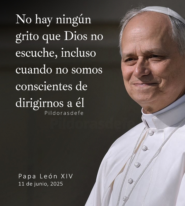 Pildorasdefe's tweet photo. Incluso, Dios escucha aquellos lamentos con los que ni siquiera somos conscientes de dirigírselos a ÉL.

Viva el Papa 🙏 https://t.co/8SU1DJYibS