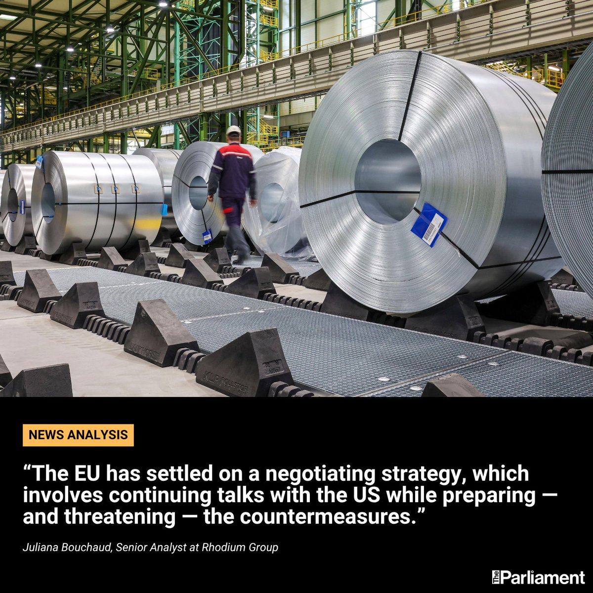 The EU’s ‘keep calm and carry on’ approach to <a href="/realDonaldTrump/">Donald J. Trump</a>'s boldest trade threat to date reflects a widening disconnect. Even as Trump ratchets up his trade offensives, the EU is adopting a far more restrained response — a tactic that hasn’t prevented its first casualty: the