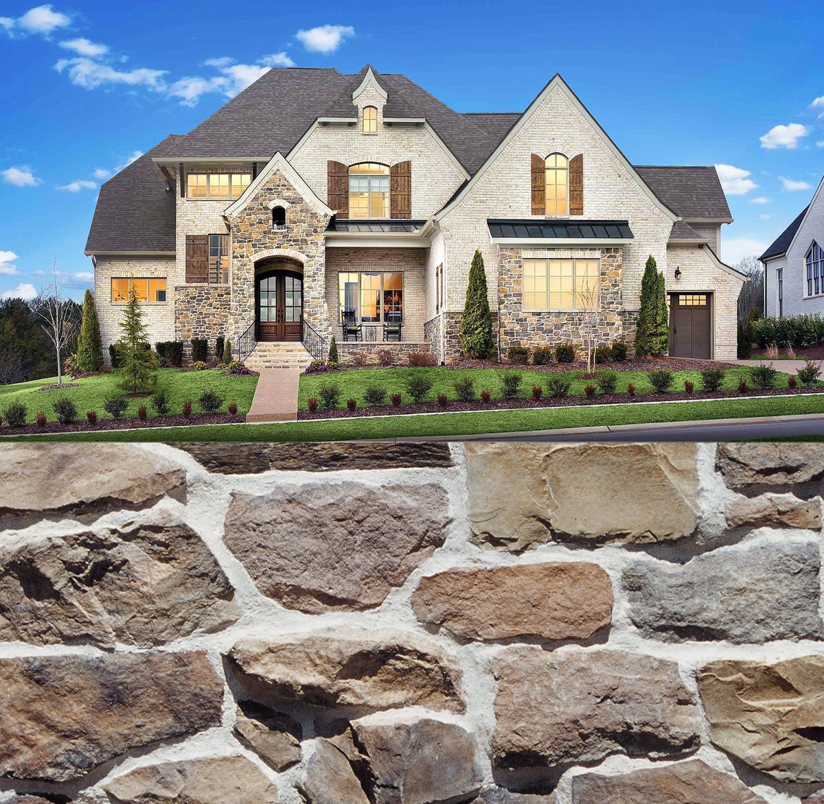It’s all about curb appeal! Coronado Stone Products can add beauty and charm to your home for a minimal investment. Maximize your homes value today! Product: French Country Villa / Bordeaux #curbappeal #coronadostone #design #home #style See more at - coronado.com