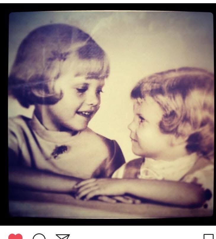 We slept together in the same room for most of our childhood. Choosing rather to keep each other's nighttime company and then have a big playroom besides than to have our own separate bedrooms. 

We'd laugh so late into the night that my Dad would threaten to separate us and we'd