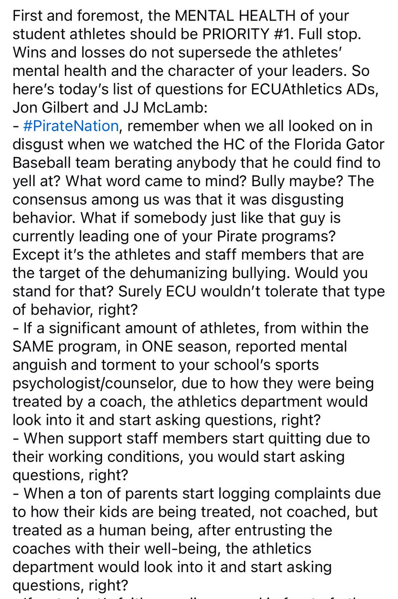 jeffgberg's tweet image. 🚨🚨🚨Alert, @ECUAthletics fans… #PirateNation🚨🚨🚨 Start asking Jon Gilbert, JJ McLamb and Chancellor Roberts these questions…@PR927FM @943TheGame @giglio_OG @joeovies