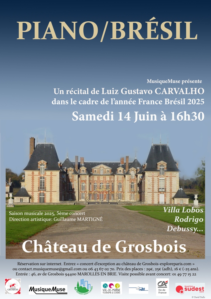 Domaine de Grosbois (@museedutrot) on Twitter photo Il reste des places pour le concert Musique Muse de ce samedi 14 juin à 16h30. Piano sous le signe du Brésil avec Luiz Gustavo Carvalho! #musiqueclassique <a href="/LeTrot/">Trotteur Français</a> <a href="/Vincennes_Hippo/">Paris-Vincennes Hippodrome</a> Réservations sur #exploreparis <a href="/CDTValdemarne/">Val-de-Marne Tourisme & Loisirs</a> : exploreparis.com/fr/1183-concer… Il reste des places pour le concert Musique Muse de ce samedi 14 juin à 16h30. Piano sous le signe du Brésil avec Luiz Gustavo Carvalho! #musiqueclassique <a href="/LeTrot/">Trotteur Français</a> <a href="/Vincennes_Hippo/">Paris-Vincennes Hippodrome</a> Réservations sur #exploreparis <a href="/CDTValdemarne/">Val-de-Marne Tourisme & Loisirs</a> : exploreparis.com/fr/1183-concer…