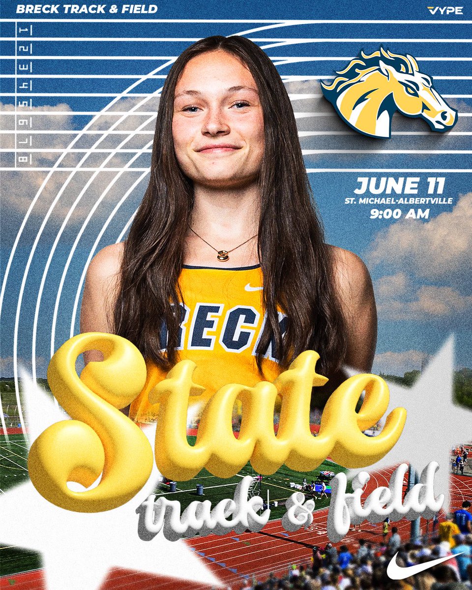 Good luck to #BreckTF at the State Meet today!