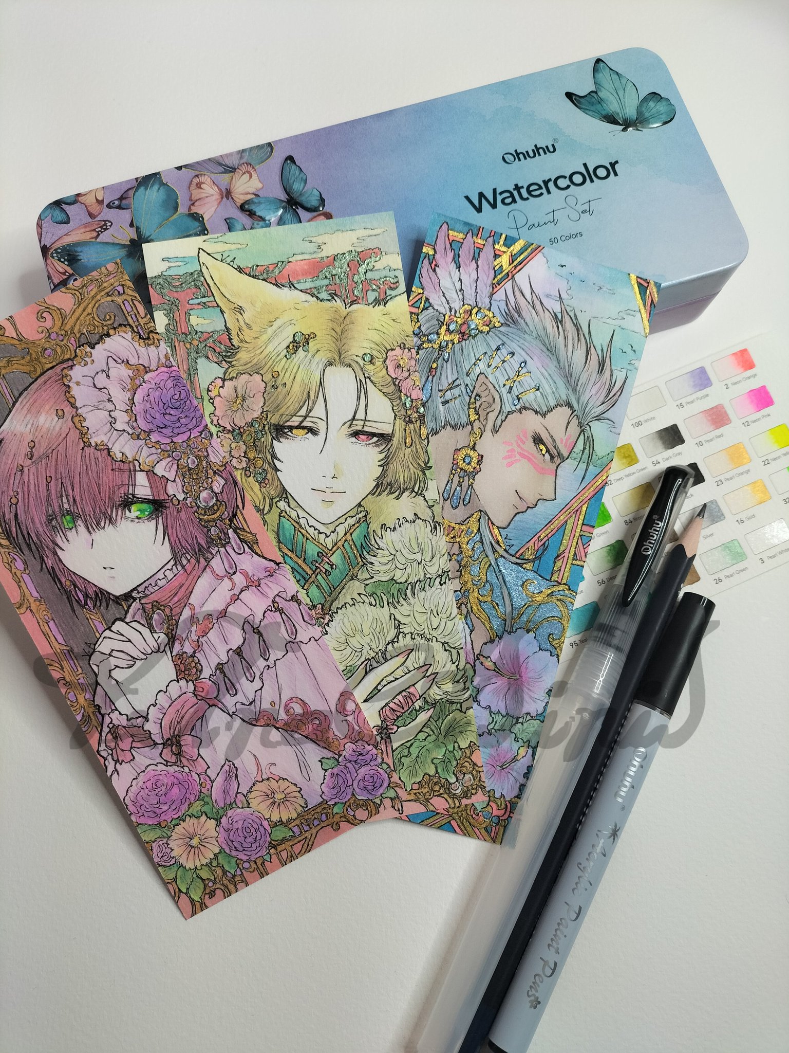 ハンドメイド＆イラスト画材まとめ売りセット✿手描きアナログ ハンドメイド＆イラスト画材まとめ売りセット✿初心者さん・趣味