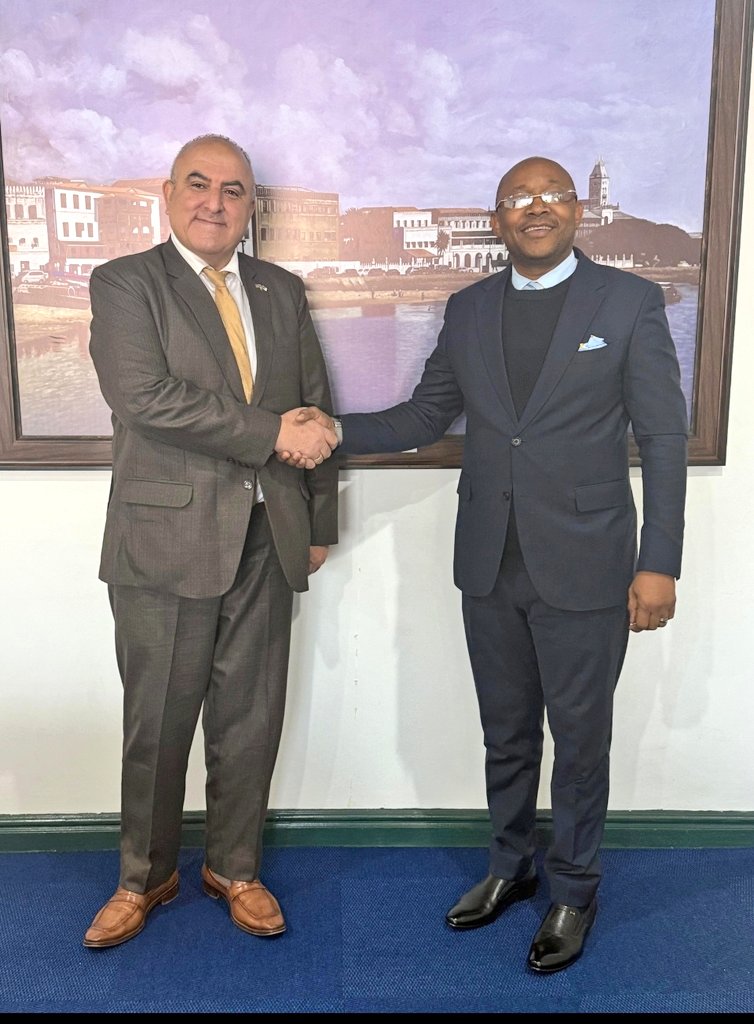 Today, I received H.E. Amb. ALI ACHOUI, of the People's Democratic Republic of Algeria to South Africa, who paid a courtesy call. We discussed matters of mutual and bilateral interest and agreed to continue promoting the friendly ties between our countries.