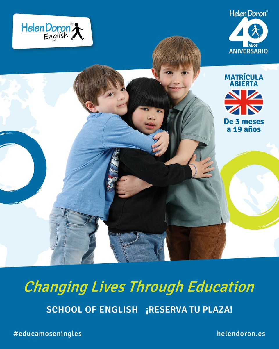 En Helen Doron English somos expertos en educar en inglés desde 1985, desde los 3 meses de edad hasta los 19 años, mediante una metodología de enseñanza natural.

🔗 Más info: hubs.li/Q03rJ5SN0