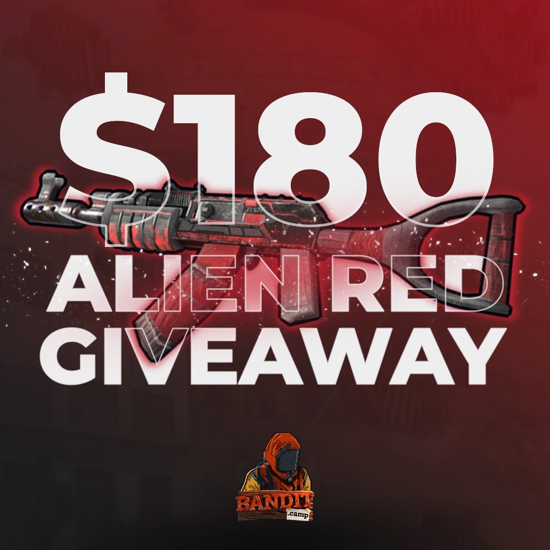 Rust Investor Journal (@journalrust) on Twitter photo Alien Red AK giveaway is live 🔥
Giving away one of Rust’s most iconic skins — worth 180$.
Big shoutout to <a href="/bandit/">bandit.camp</a> for making this possible.
To enter:
❤️ Like
🔁 Repost
➕ Follow <a href="/journalrust/">Rust Investor Journal</a> + <a href="/bandit/">bandit.camp</a> 
Winner in 10 days. Good luck 🙏 Alien Red AK giveaway is live 🔥
Giving away one of Rust’s most iconic skins — worth 180$.
Big shoutout to <a href="/bandit/">bandit.camp</a> for making this possible.
To enter:
❤️ Like
🔁 Repost
➕ Follow <a href="/journalrust/">Rust Investor Journal</a> + <a href="/bandit/">bandit.camp</a> 
Winner in 10 days. Good luck 🙏