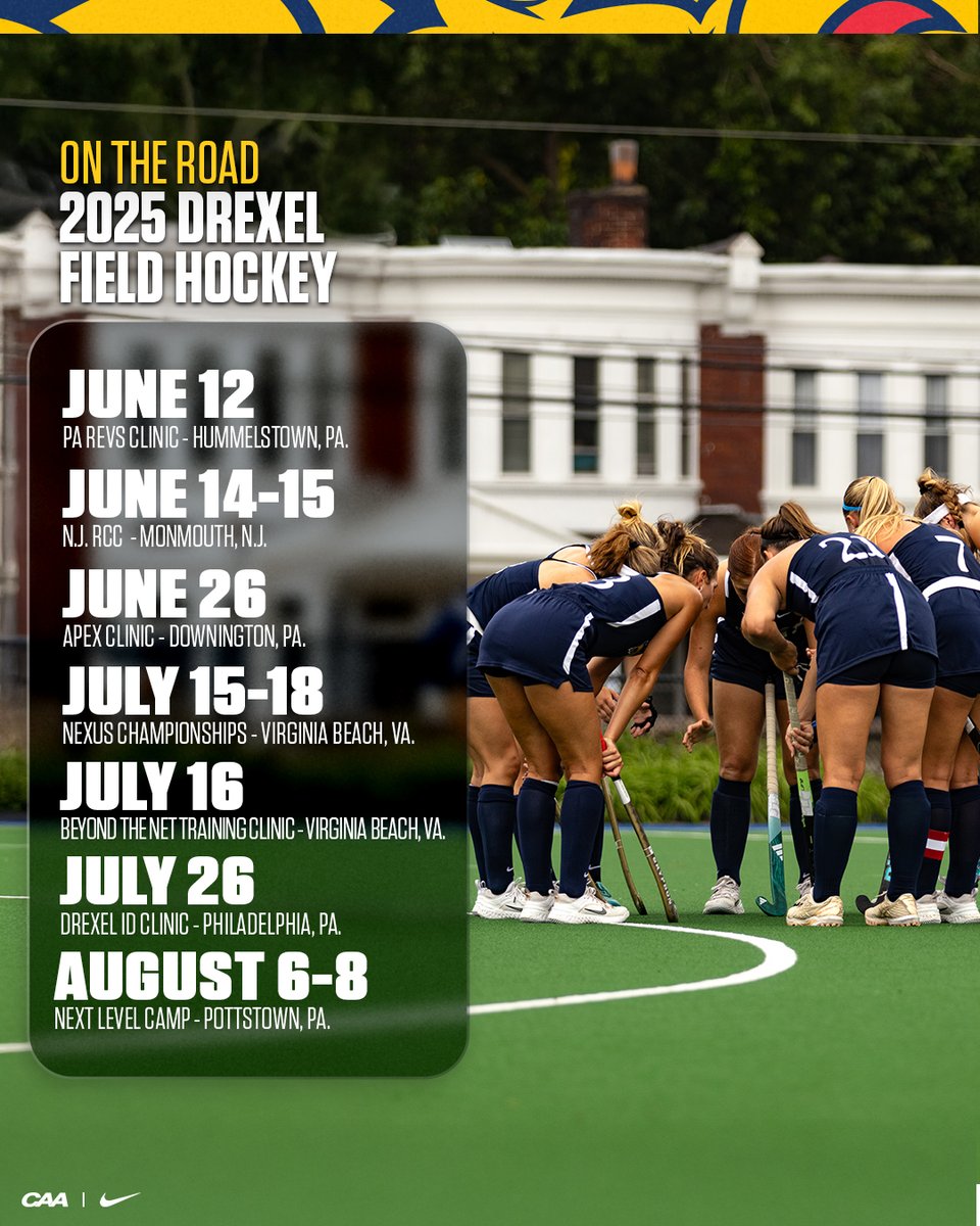Looking for the next Dragons. 👀

The Field Hockey staff will be on the road this summer, starting at the PA Revolution Clinic tomorrow in Hummelstown. 🚘

#FearTheDragon🐉